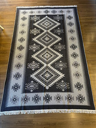Tapete - Dupla Face - Turco - 3,00 x 2,00MT - Cinza