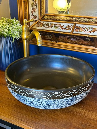 Cuba Sobrepor - Fundo Preto e Azul