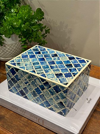 Caixa Decorativa - Osso - Azul