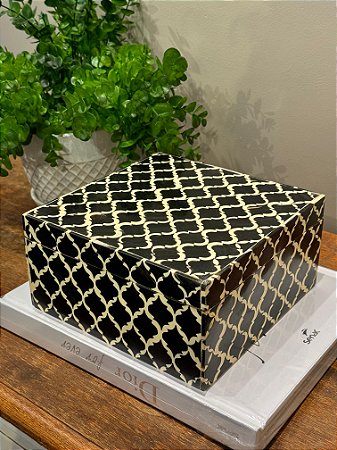 Caixa Decorativa - Osso - Preto