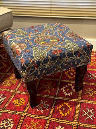 Banqueta Jacquard Turquia - Azul