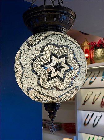 Luminária de Teto Turca Grande Branca