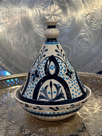 Tagine Saleiro - Modelo Marrocos - Azul