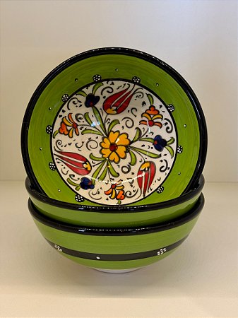 Bowl - Cerâmica - Turquia - Verde Claro - Tamanho Médio