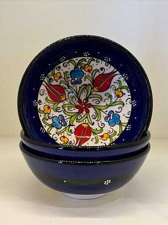 Bowl - Cerâmica - Turquia - Azul Escuro - Tamanho Médio