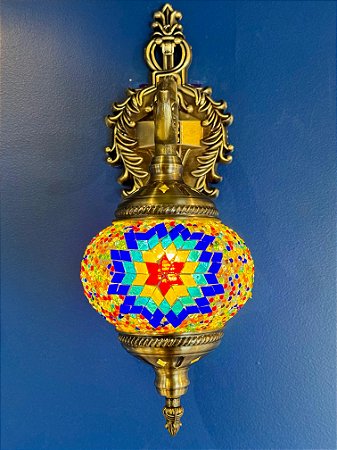 Arandela Turca - Bivolt - Médio - Colorida