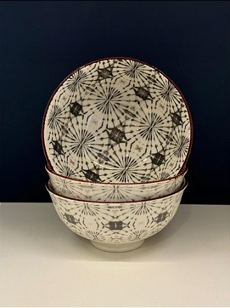 Bowl - Cerâmica - Cinza - Tamanho Médio
