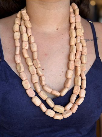 Colar - Resina - Nude