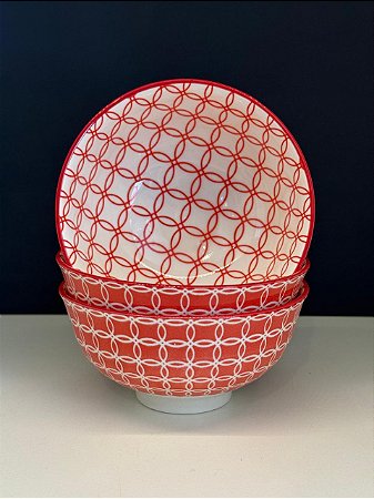 Bowl - Cerâmica - Vermelho - Tamanho Médio