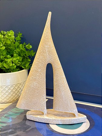 Objeto Decorativo - Resina - Bege