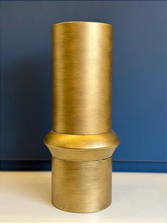 Vaso Decorativo - Metal - Dourado - 40CM