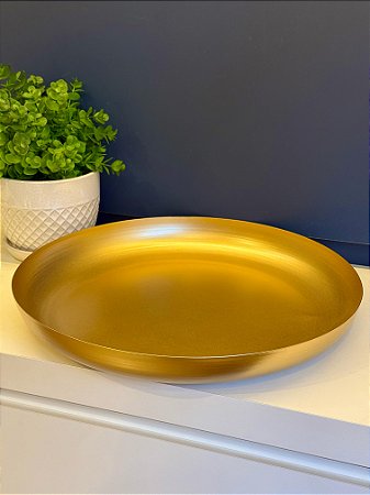 Bandeja - Metal - Dourada