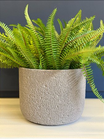 Cachepot em Cimento - Relevo -  23CM