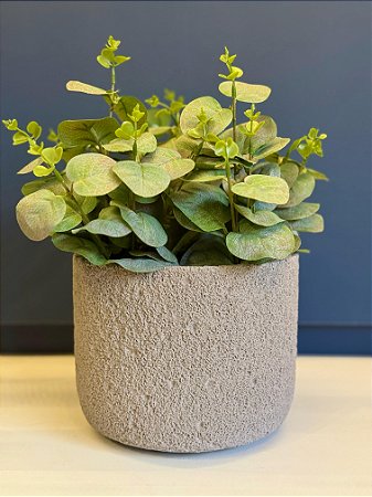 Cachepot em Cimento - Relevo -  18,5CM