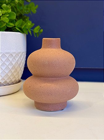 Vaso Decorativo - Cerâmica - Telha - 12CM