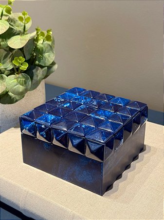 Caixa Decorativa - Resina - Azul