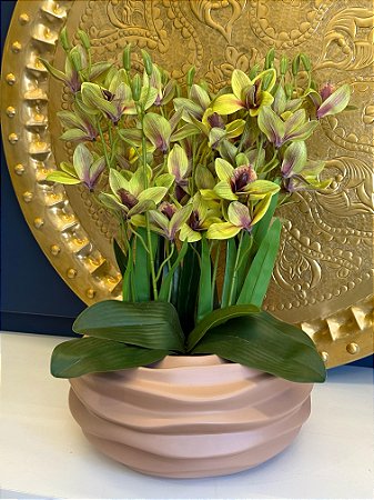 Cachepot em Cerâmica - Bege - 26CM