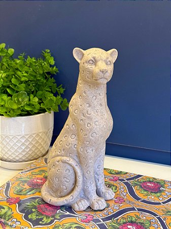 Onça Decorativa - Resina - M
