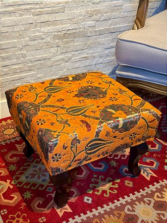 Banqueta Jacquard Turquia - Laranja