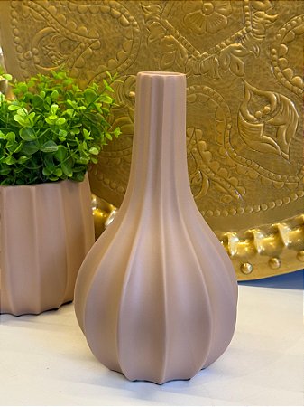 Vaso - Cerâmica - Rosê - 29,5CM