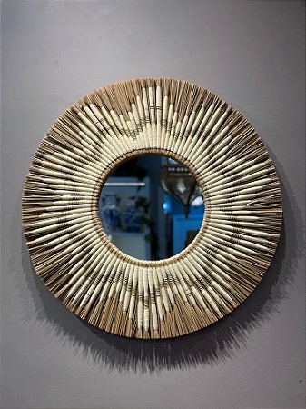 Espelho Mandala - Palha - 70CM