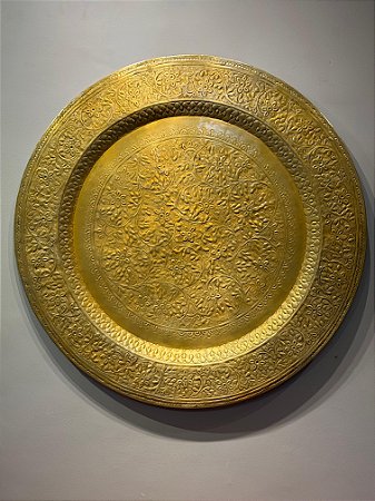 Prato de Parede -  Relevo - Metal - Dourado - 90CM