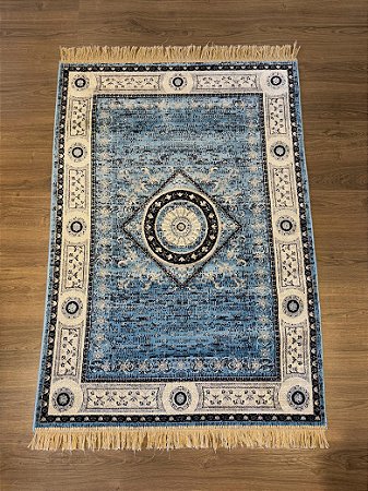 Tapete - índia - 1,0x1,40 - Azul Claro
