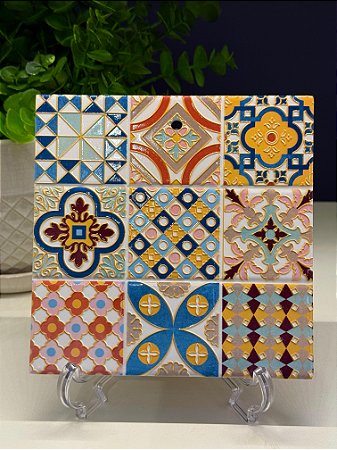 Azulejo - Decorativo - Cerâmica - Colorido