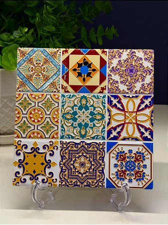 Azulejo - Decorativo - Cerâmica - Colorido