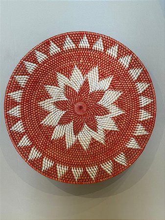 Mandala Decorativa - Ratan - Laranja - 50CM