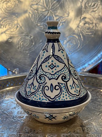 Tagine Saleiro - Modelo Marrocos - Azul