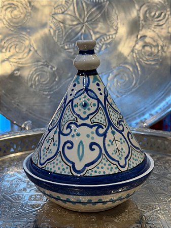 Tagine Saleiro - Modelo Marrocos - Azul