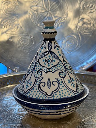 Tagine Saleiro - Modelo Marrocos - Azul