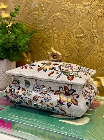 Pote - Cerâmica - Bege e Colorido