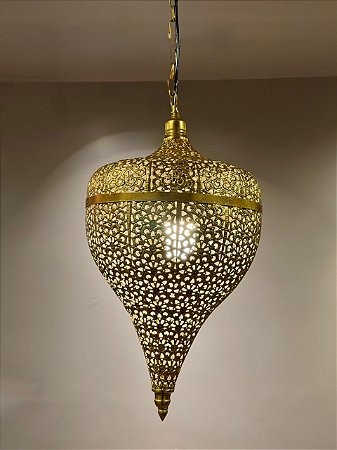 Luminária de Teto Metal Dourada