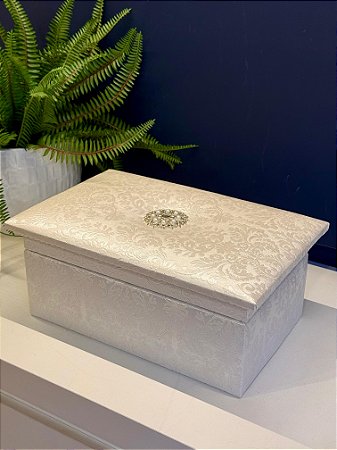 Porta Joias - Decorativo - Branco Perolado