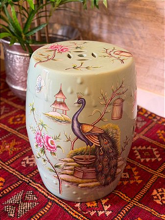 Seat Garden - Banco - Cerâmica - Verde Claro Pavão