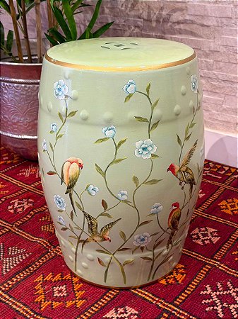 Seat Garden - Banco - Cerâmica - Verde Claro - Flores