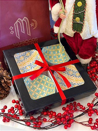 Kit 4 Bowls - Cerâmica - Turquesa e Amarelo