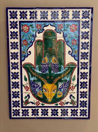 Quadro Azulejo - Colorido - Sem Moldura