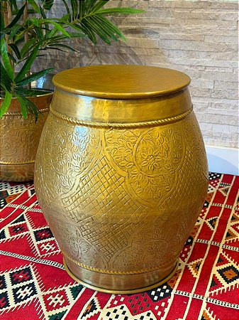 Banco - Alumínio - Garden Seat - Arabesco - Dourado