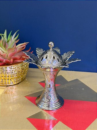 Incensário Metal Prata