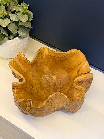 Centro de Mesa - Madeira Maciça - 32CM