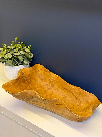 Centro de Mesa - Madeira Maciça - 58CM