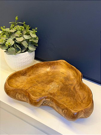 Centro de Mesa - Madeira Maciça - 42CM