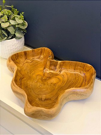 Centro de Mesa - Madeira Maciça - 44CM