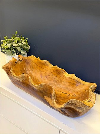 Centro de Mesa - Madeira Maciça - 76CM