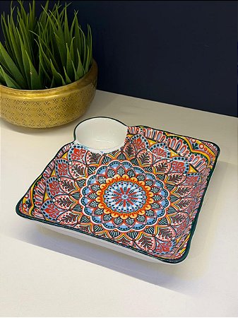 Petisqueira - Cerâmica - Colorido