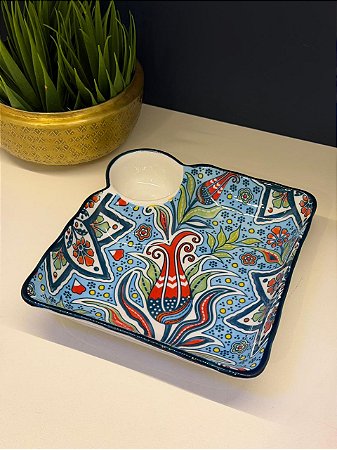 Petisqueira - Cerâmica - Colorido