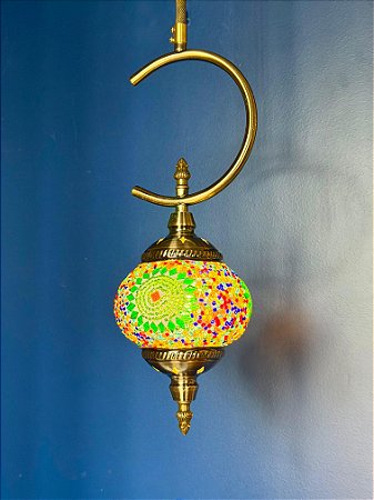 Luminária de Teto Turca Colorida M